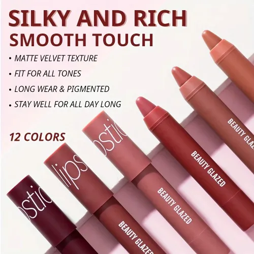 Beauty Glazed Lip Crayon Soft Lipstick